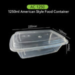 1250ml American Style Food Container – Deep Catering Tray