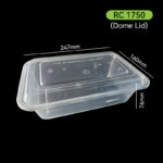 1750ml Rectangle PP Food Container with Lid – Leakproof