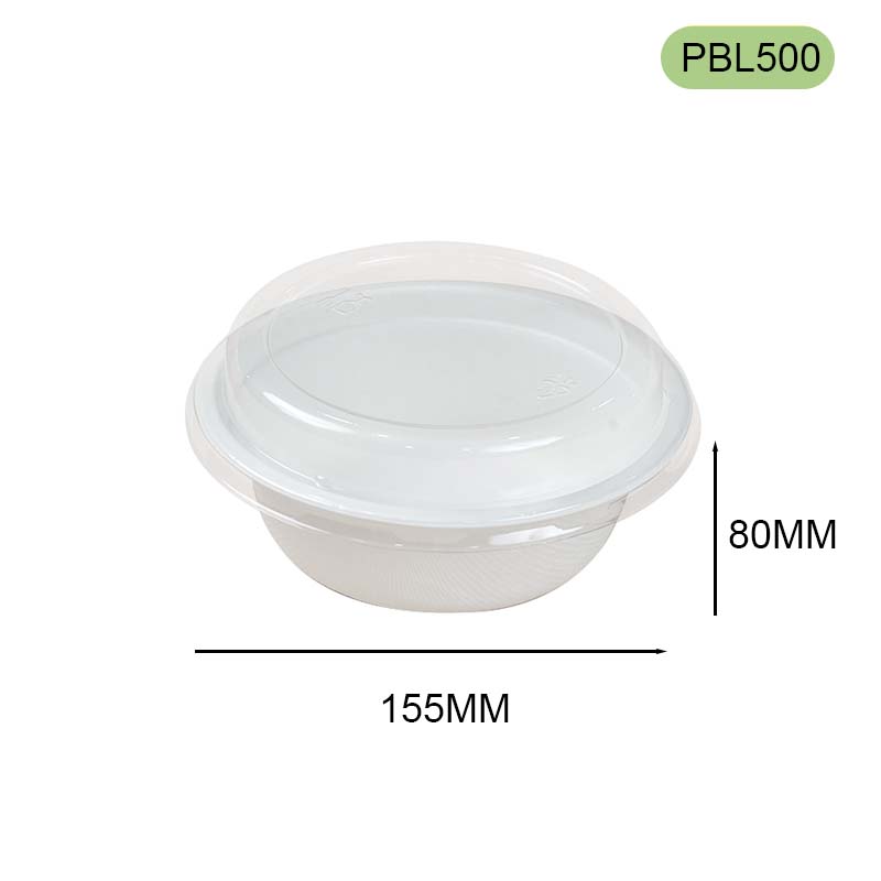 bagasse bowl with PET lid