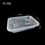 500ml Rectangle PP Food Container – Microwave Safe