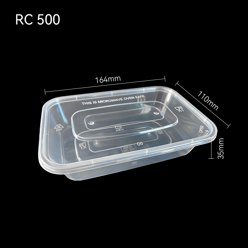 500ml Rectangle PP Food Container