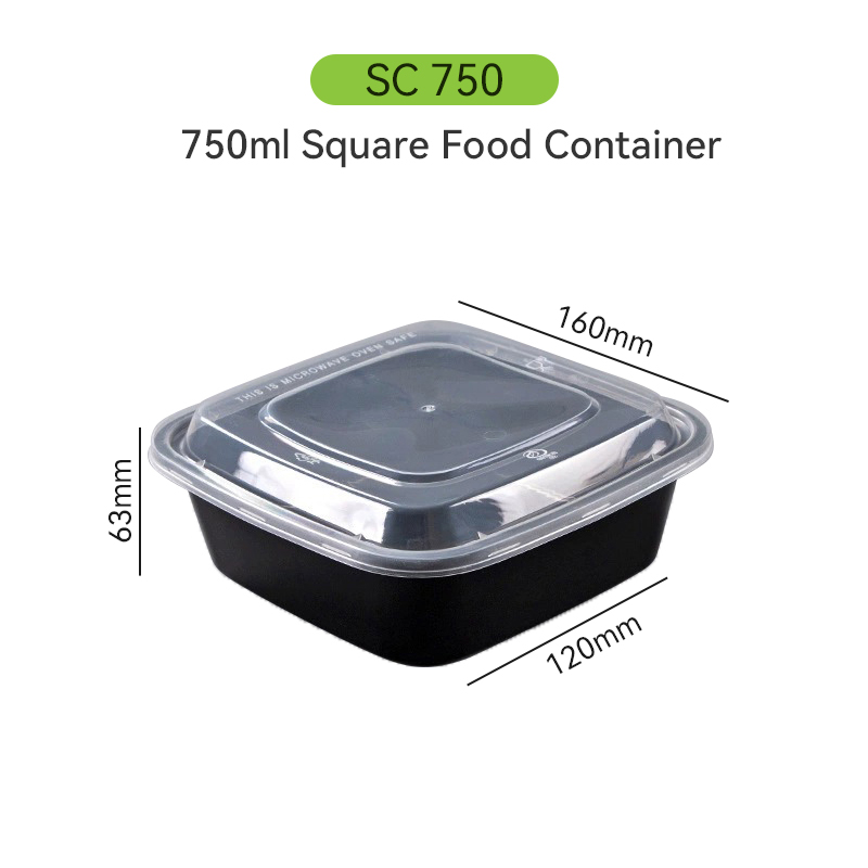 750ml Square Food Container