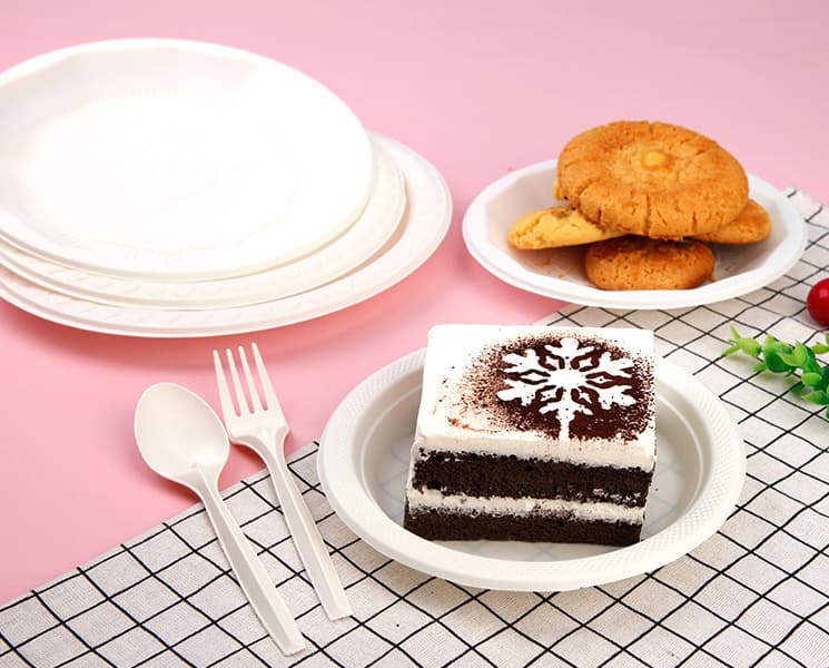 Cornstarch Single-Use Plate