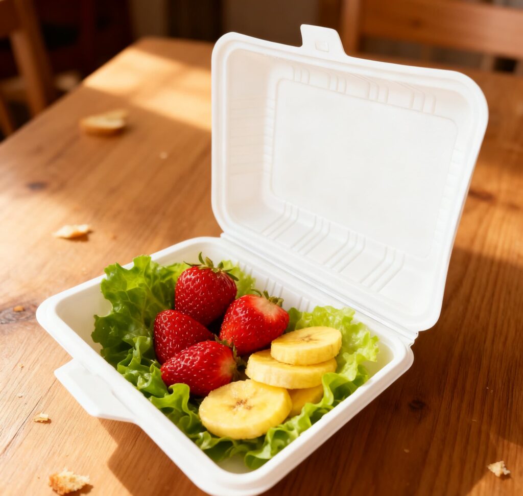 LB-96biodegradable clamshell container LB-96biodegradable clamshell container