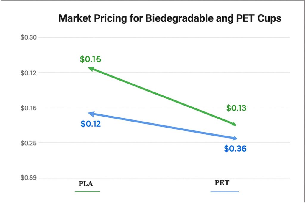 Market Pricing for Biodegradable and PET Cups Market Pricing for Biodegradable and PET Cups