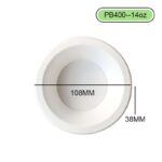 14 Inch Bagasse Bowl – Biodegradable Sugarcane Bowl for Hot & Cold Foods