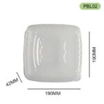PBL02 PET Lid for Bagasse Square Bowls | Leak-Resistant Food Packaging