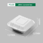 PC400 400ml Clamshell: Perfect Packaging for Hot and Cold Foods