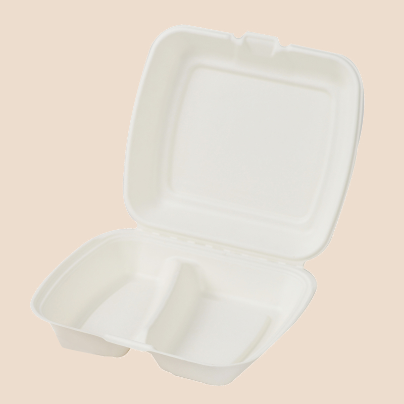 PC982 Eco-friendly 2-compartment clamshell PC982 Eco-friendly 2-compartment clamshell