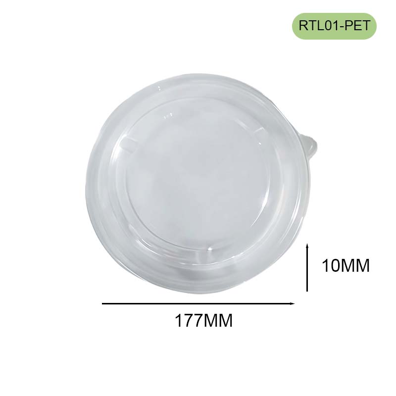PET lid for bagasse bowl
