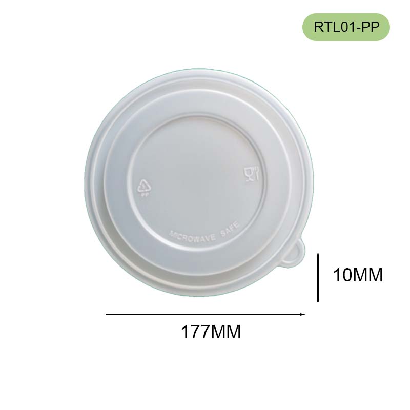 PP LID for bagasse bowl