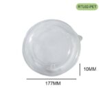 RTL02-PET Lid for RTK series 1250/1500ml Bagasse Bowls