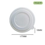 RTL02-PP Lid – Durable, Leak-Resistant PP Lid for Bagasse Bowls
