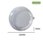 RTL03-PET Lid for RTK series 2000/2500ml Bagasse Bowls