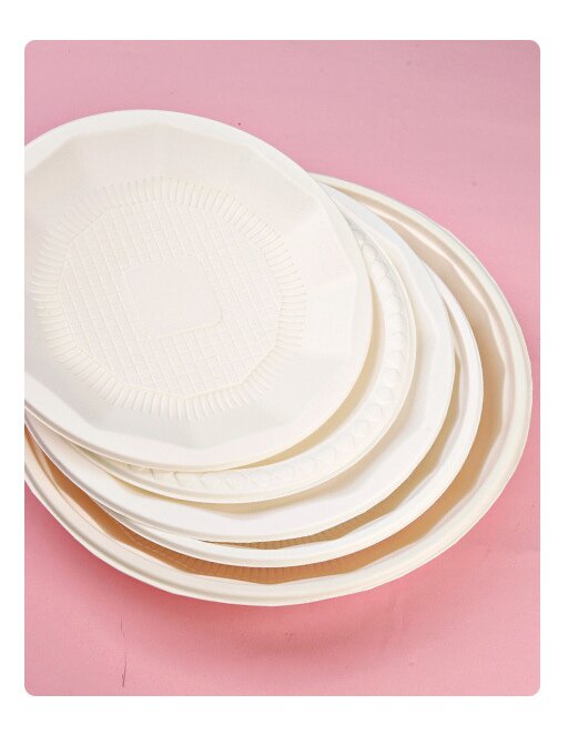 Round Cornstarch Food Plate Round Cornstarch Food Plate