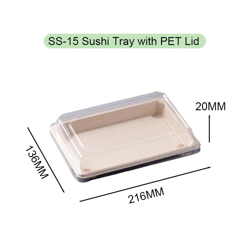 bagasse sushi tray