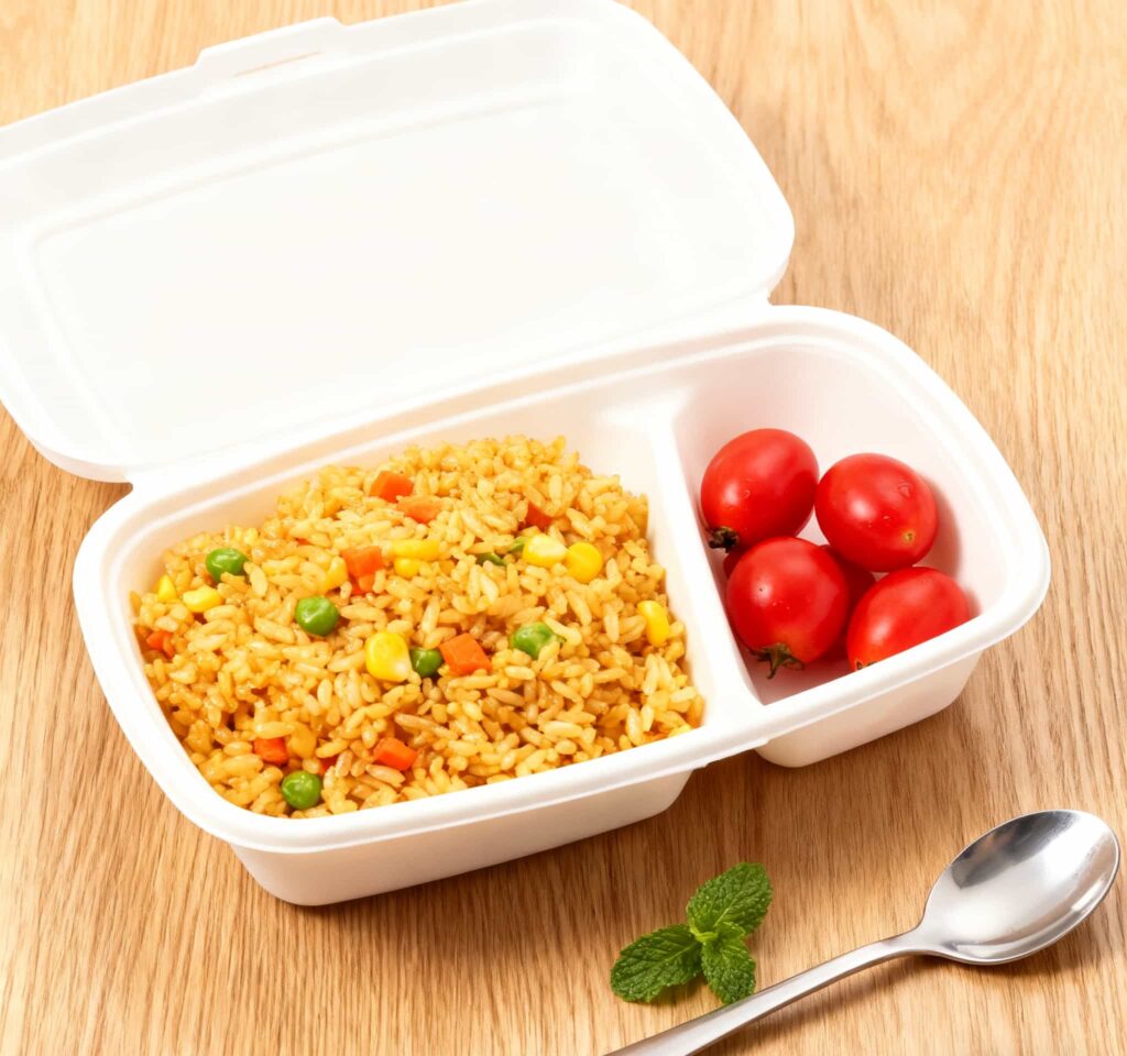 Sugarcane Bagasse 2-Compartment Clamshell Sugarcane Bagasse 2-Compartment Clamshell