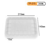 TP-215 Square Compostable Tray: Sustainable, Durable & Customizable Food Packaging Solutio