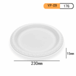 Sophisticated, Sustainable Dining: Discover the YP-09 9-Inch Cornstarch Plate