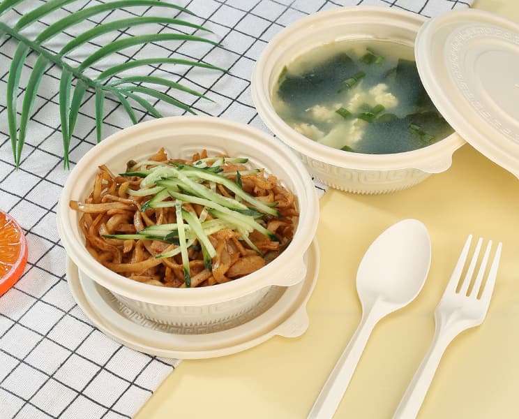 eco compostable serving bowl