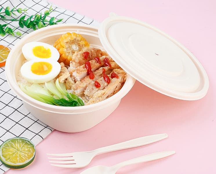 large biodegradable food container