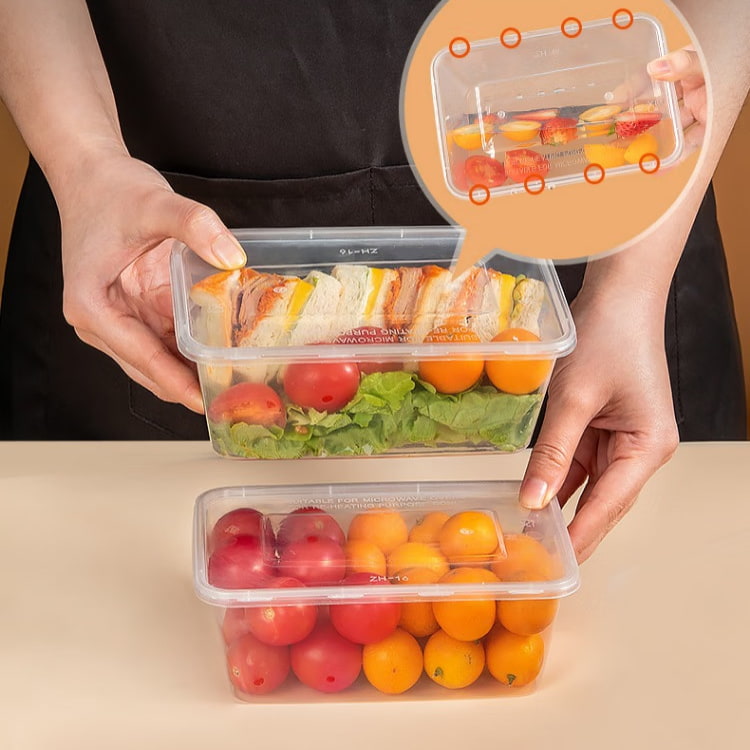 650ml Rectangle PP Food Container