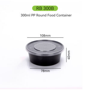 1 300ml PP Round Food Container RB300B