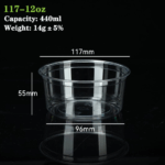 117-12oz PET/RPET Cup: Eco-Friendly, High-Quality, and Customizable Packaging Solution