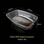 DSSC-120oz Disposable PET Salad Takeaway Containers