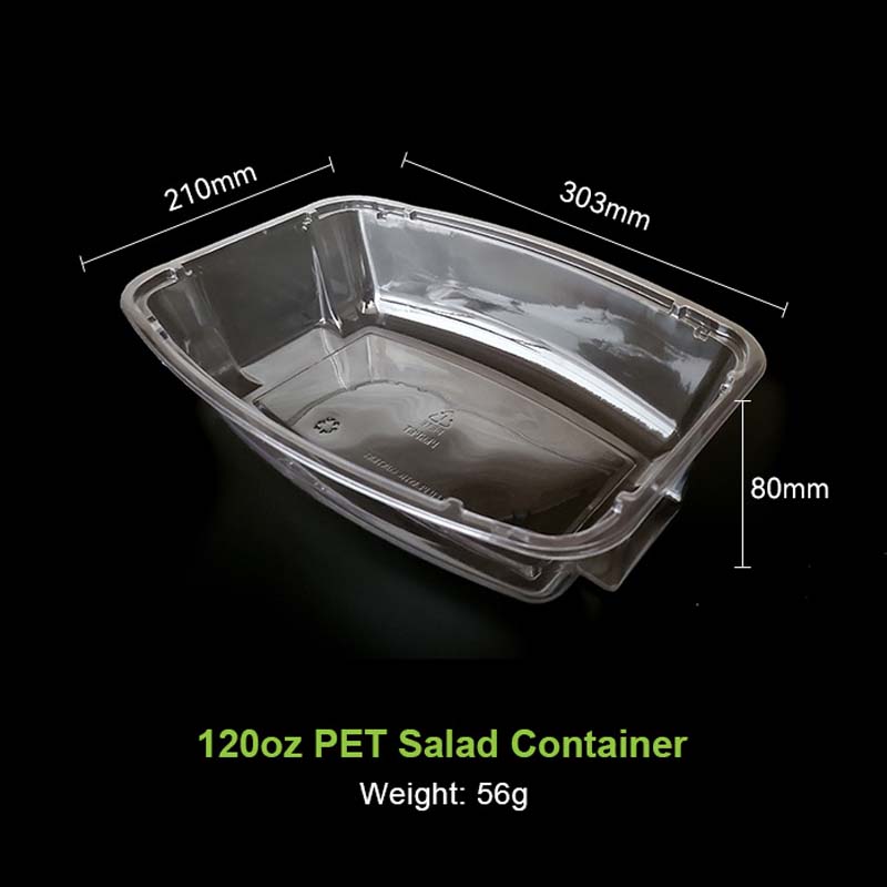 120oz PET salad container