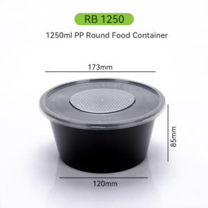 1250ml Round Meal Container