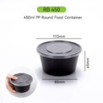 450ml PP Round Takeout Container – Plastic Food Bowl Manufacturer