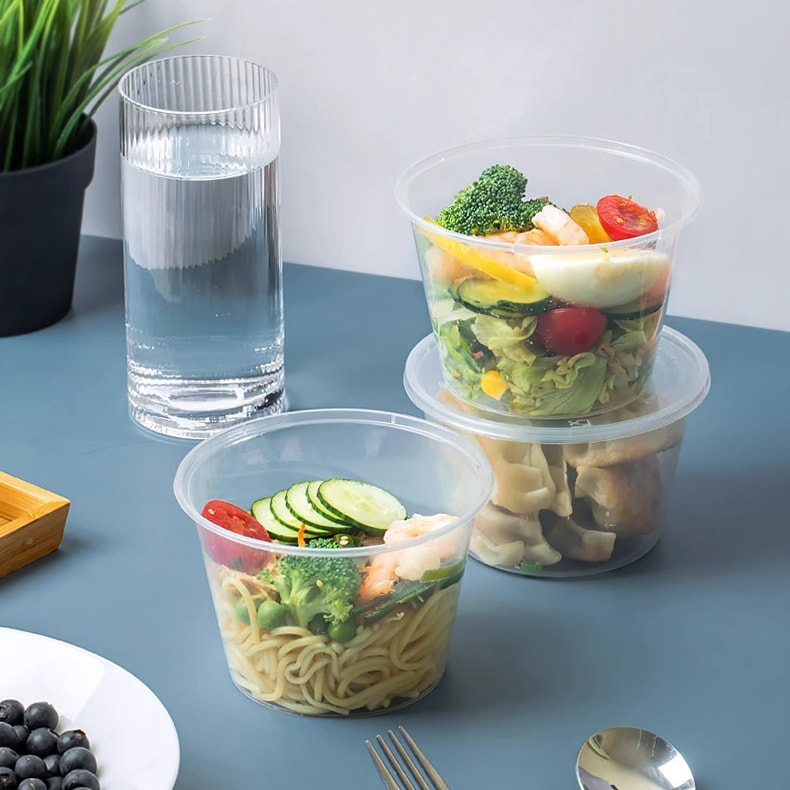 500ml PP Round Container Lunch Set