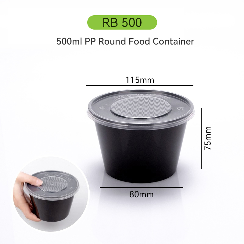 500ml PP Round Microwaveable Bowl RB500