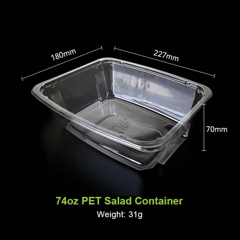 74oz PET salad container