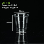 78-7oz PLA Cup: Customizable Beverage Packaging Solution