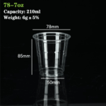 78-7oz PET/RPET Cup: High-Quality, Eco-Friendly Beverage Packaging Solution