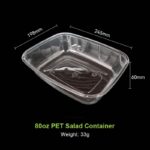DSSC-80oz Disposable PET Salad Takeaway Containers