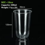 90U-16oz PLA Cup: Perfectly Crafted for Cold Beverages