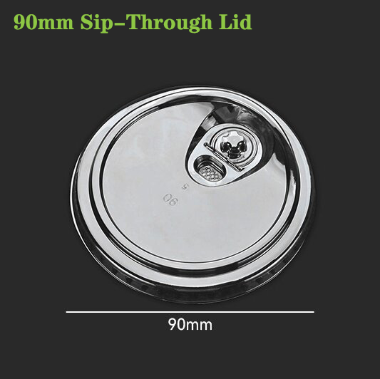 90mm PET Sip-Through Lid