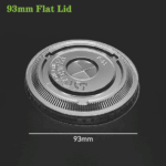 93mm PET/RPET Flat Lid: Premium Eco-Friendly Beverage Lid Solution