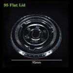 95mm PLA Flat Lid: Leak-Resistant, Eco-Friendly Beverage Lid for 95 Series Cups