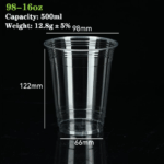 98-16oz PET/RPET Cup: Eco-Friendly, High-Quality Beverage Packaging Solution