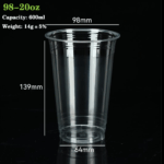 98-20oz PET/RPET Cup: Premium Eco-Friendly Beverage Packaging Solution
