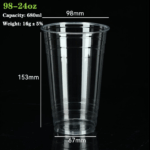 98-24oz PET/RPET Cup: Premium 680ml Eco-Friendly Beverage Packaging