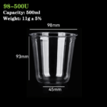98-500U PET/RPET Cup: A Sustainable and Customizable Beverage Solution