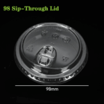 98mm PLA Sip-Through Lid: Leak-Proof & Eco-Friendly Beverage