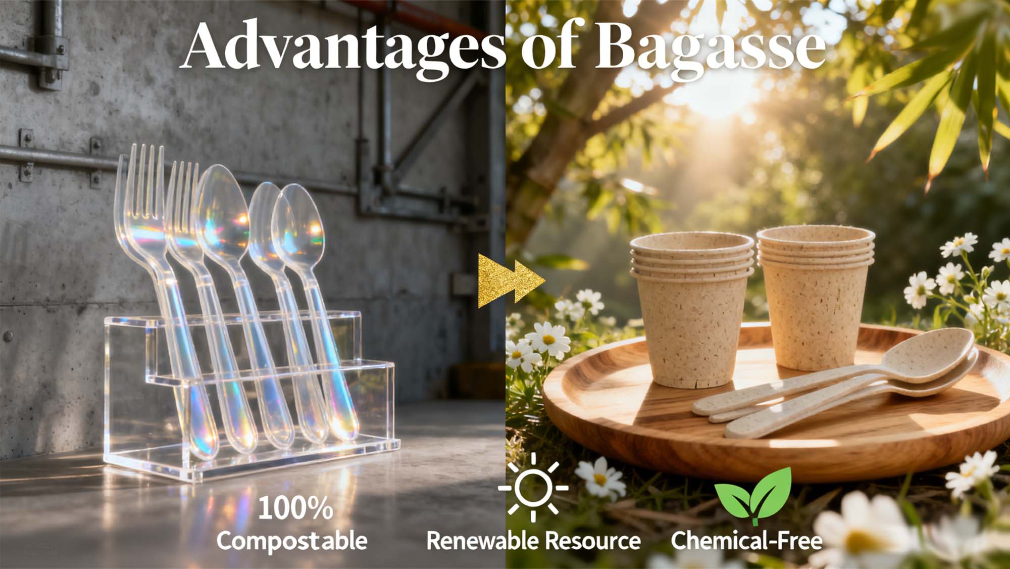 Advantages of Bagasse Over Traditional Plastic Tableware