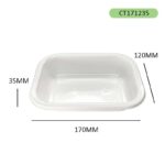 Durable CPET Airline Catering Tray 480ml for Hot & Cold Meal Service