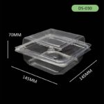 DS-030 PET Hinged Container – Premium Clear Packaging